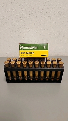 (1) Box Of (20) Remington 444 Marlin Ammunition Cartridges