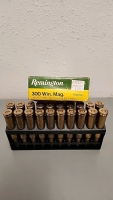 (1) Box Of (20) Remington .300 Win Mag Ammunition Cartridges