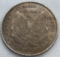 1921 Morgan Silver One Dollar Coin— Verified Authentic - 2