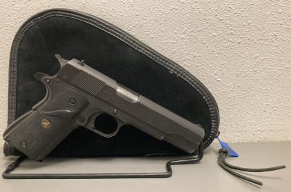 Springfield Model 1911-A1 .45 Auto Pistol With Magazine And Suede Case— NM70262