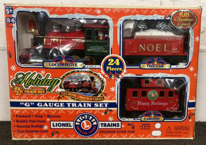 Lionel Trains 24 Piece Holiday Train Set ‘G’ Gauge Set