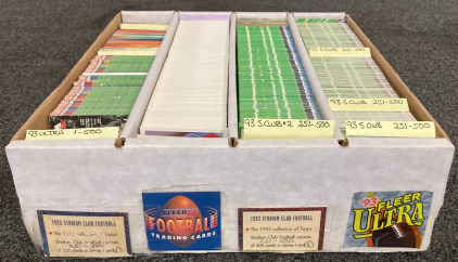 1992 - 1993 Stadium Club And Fleer Football Cards