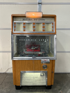 Vintage 1954 AMI Music Juke Box (Powers On) And Has Key.