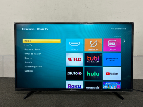 Hisense 43" Roku TV With Remote- Powers On