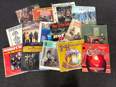 Vintage Vinyl Records Includes: Jimi Hendrix, Paul Revere, Gary Lewis, The Monkees And More