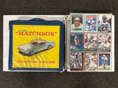 Binder Of Sports Cards And Collectible Die-Cast Cars