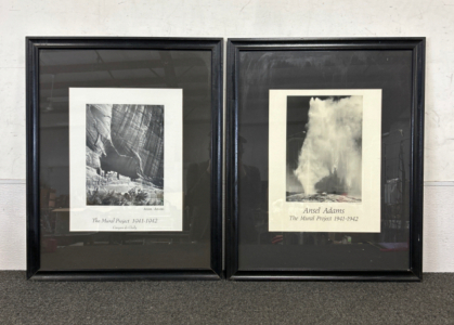 (2) Ansel Adams Pictures (24"x30-1/2")