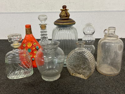 Glass Jars And Decanters