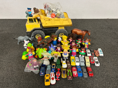 Vintage Metal Tonka Truck, Hotwheels, Collectible Mini Sports Helmets, And More