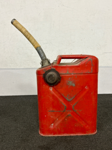 Vintage 5 Gallon Jerry Can With Spout