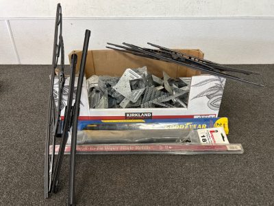 Box Of Simpson Strong Ties And Wiper Blades