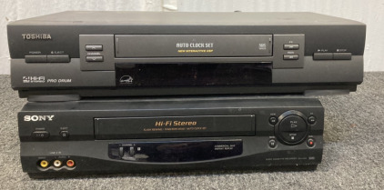 Toshiba Video Cassette Recorder, Sony Video Cassette Recorder