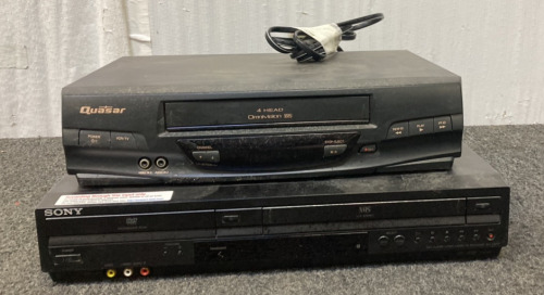 Sony Dvd Player/Video Cassette Player, Quasar Video Cassette Recorder