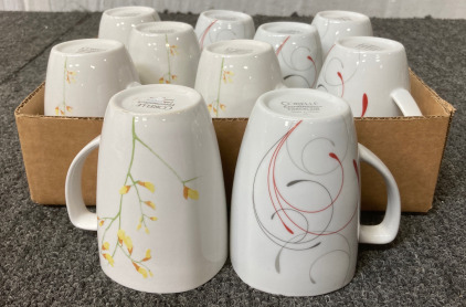 (10)Corelle Coordinates Porcelain Cups