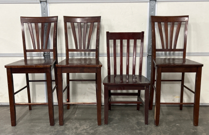 (4) Wood Chairs