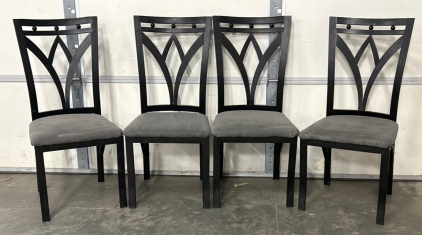 (4) Matching Metal Padded Chairs