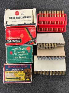 (4) Boxes Of Vintage 30-06 Rifle Ammo