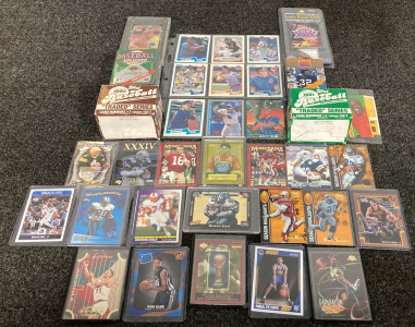 Baseball, Basketball And Football Cards