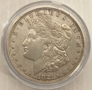 1921-D Morgan One Dollar Coin