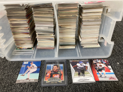 Variety-NFL,Baseball,Nascar,Hockey Cards including- Khalil Mack,Tony Stewart, Doug Drabek,Kevin Stevens