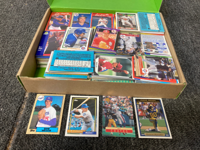 Variety NFL,Baseball Cards 1990’s Including-Bob Welch,Jim Olander,Ben Coates,Issac Bruce & More