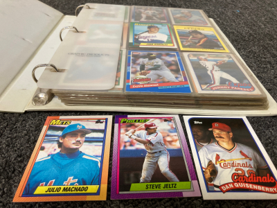 Variety Baseball Cards Including- Julio Machado, Steve Jeltz, Dan Quisenberry & More