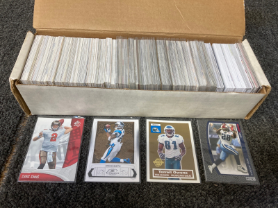 Variety NFL Cards Including- Terrel Owens, Steve Smith, Chris Simms, Chris Johnson & More