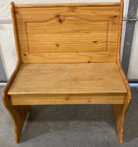 Wood Foyer Bench