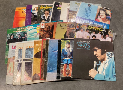 25 Records Including Abba, Elvis, Sara Montiel, Miguel Gallardo, Olga Guillot, Lucha Villa & More