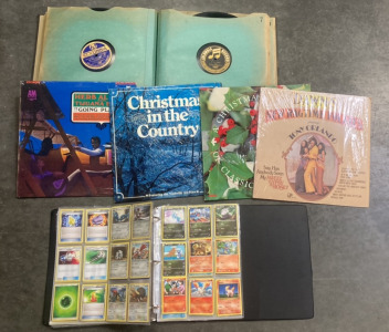 Pokemon Card Collection, National Columbia Records Album Including Blue Danube, Nightingale Waltz, Poor Butterfly & More