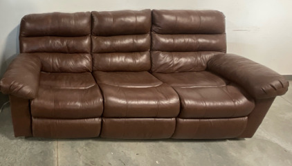 3 Seat Leather Couch, Very Comfortable!