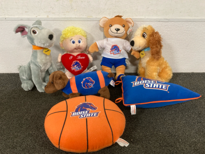 Boise State Themed Stuffed Animals, Pillows; Lady And The Tramp Stuff Animal Pair