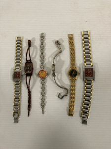 (5) Watches Including Two Geneva’s, Rumors, FG, Luger, And Decade