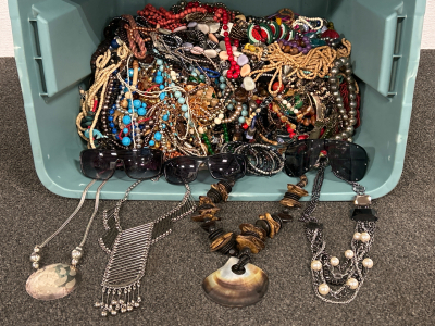 Bin Of Fashion Jewelry & Sunglasses