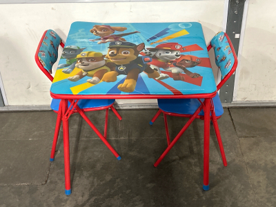 Paw Patrol Toddler Folding Tables With 2 Chairs