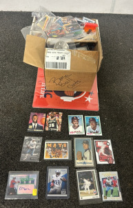 Approximately (1000+) NBA, MLB And NFL Cards Including Players Such As Kenny Clay, Gary Ross, Kellen Moore, Cody Carlson, Mario Guerrero, Marcus Mariota And More