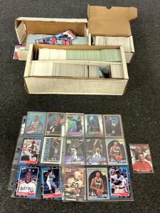 Approximately (1500+) NBA, MLB And NFL Cards Including Players Such As Otto Graham, Nick Anderson, Darrel Miller, B.J Armstrong, Wesley Carroll, Nick Bell, Paul Brown And More