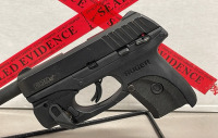 Ruger EC9S LaserMax 9mm Luger, Semi Automatic Pistol