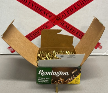 (525) Remington .22 Long Rifle Brass-Plated Hollow Point Rimfire Cartridges