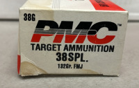 (50) Rounds PMC 38D 38SPL + P. 125 Grain JHP, (50) Rounds 38 SPL. 132 Grain FMJ Ammunition Cartridges - 3