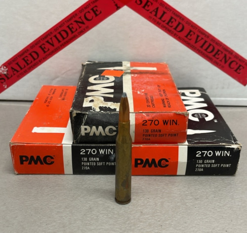 (60) Rounds PMC 270 Win. 130 Grain Pointed Soft Point Ammunition Cartridges