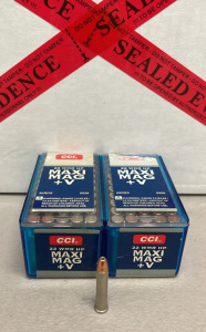 (82) Rounds CCI 22 WMR HP Maxi Mag + V Ammunition Cartridges