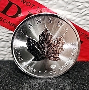 2023 Canadian Maple Leaf 1-OZ Silver Dollar Coin - Verified Authentic