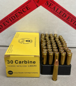 (40) Rounds UMC 30 Carbine 110 Grain Metal Case Centerfire Cartridges