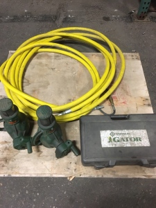 Pallet of Various Hoses and Tools