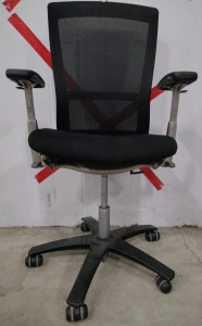 Office Chair With Breathable Back And Adjustable Armrests