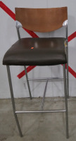 (5) Metal & Wood Chairs (4) Alike (1) Different Style - 2