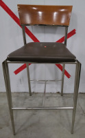 (5) Metal & Wood Chairs (4) Alike (1) Different Style - 5