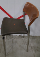 (5) Metal & Wood Chairs (4) Alike (1) Different Style - 6