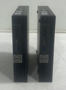 (2) Dell OptiPlex 7070 Computers (1) 45v Dell AC Adapter